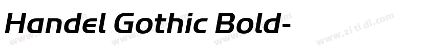 Handel Gothic Bold字体转换